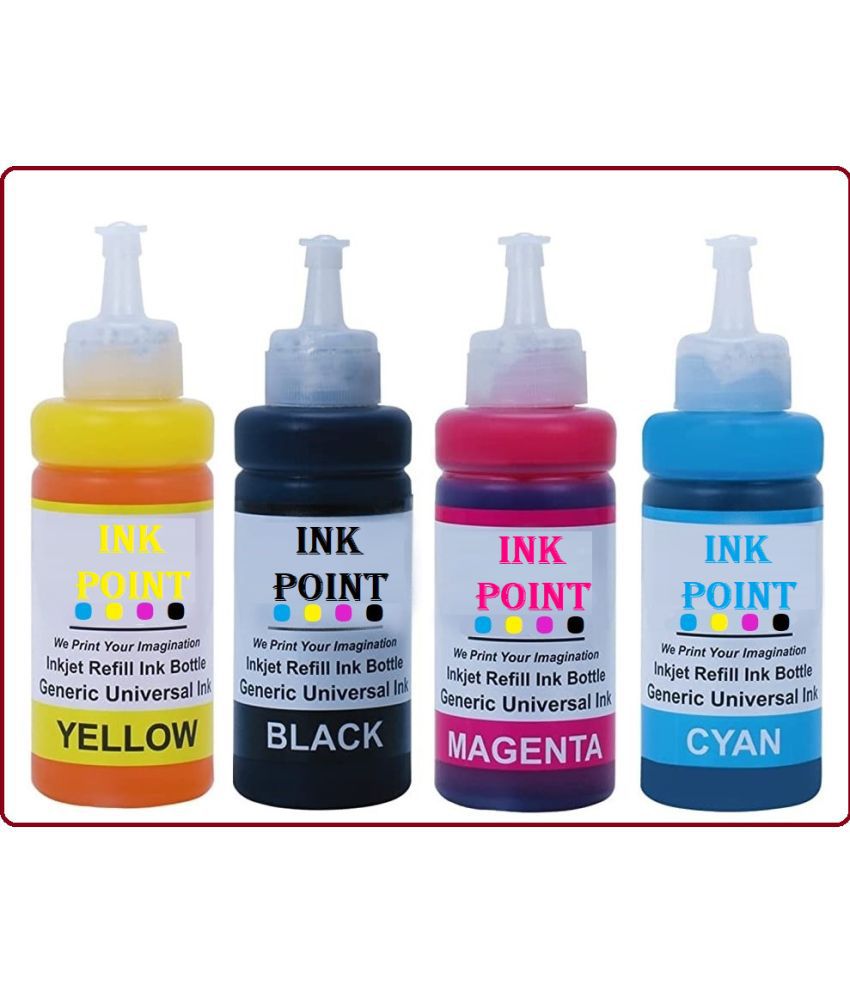     			INK POINT Assorted Pack of 4 Toner for Refill Ink For Use In HP 950 XL Black & 951 XL Cyan, Magenta, Yellow Ink Cartridges