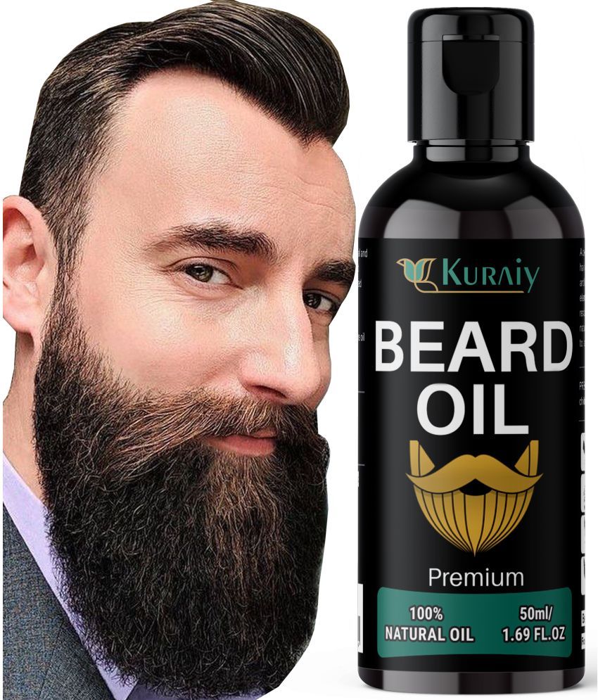     			KURAIY Beard Growth Oil for Men For Better Beard Growth With Thicker Beard (50 ml)