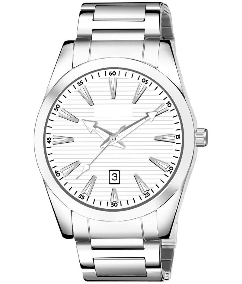     			Loretta Silver Stainless Steel Analog Men's Watch