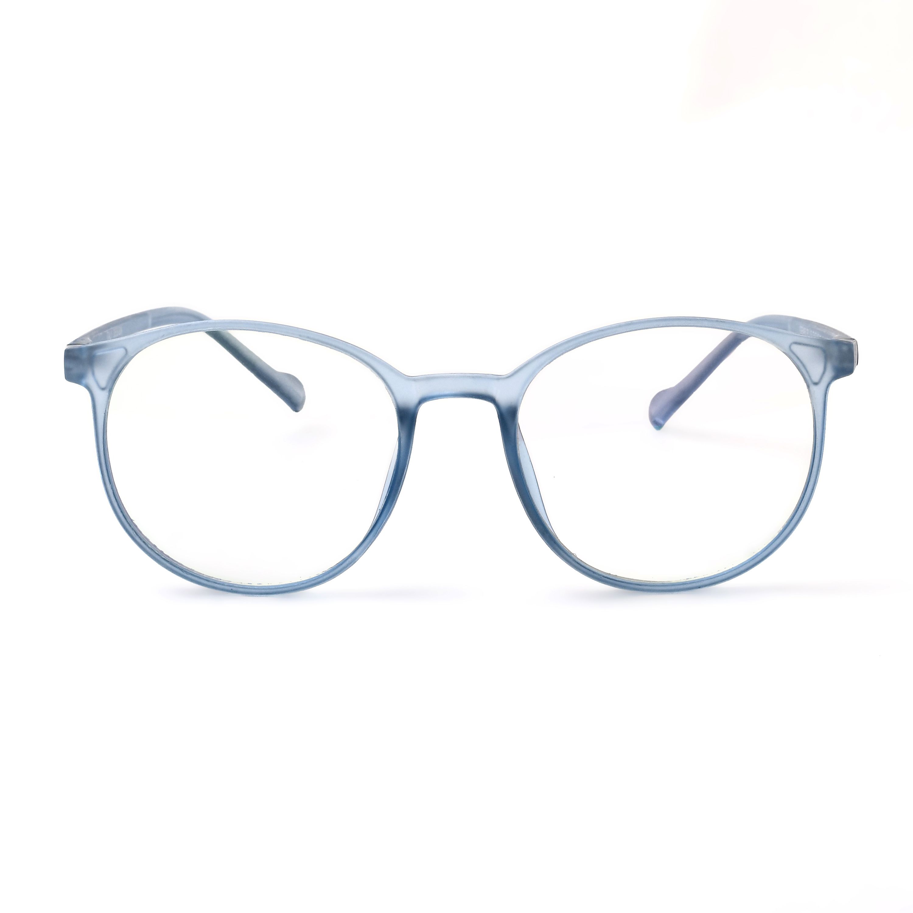     			SAN EYEWEAR Blue Full Rim Round Computer Glasses ( Pack of 1 )