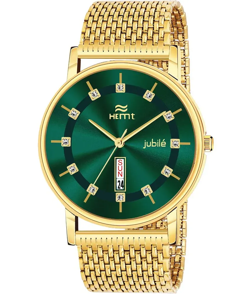 Buy online Hemt Dial Gold Analogue Watches For Men-hm-gr444-gld-gld-1 from  Watches for Men by Hemt for ₹579 at 81% off | 2024 Limeroad.com