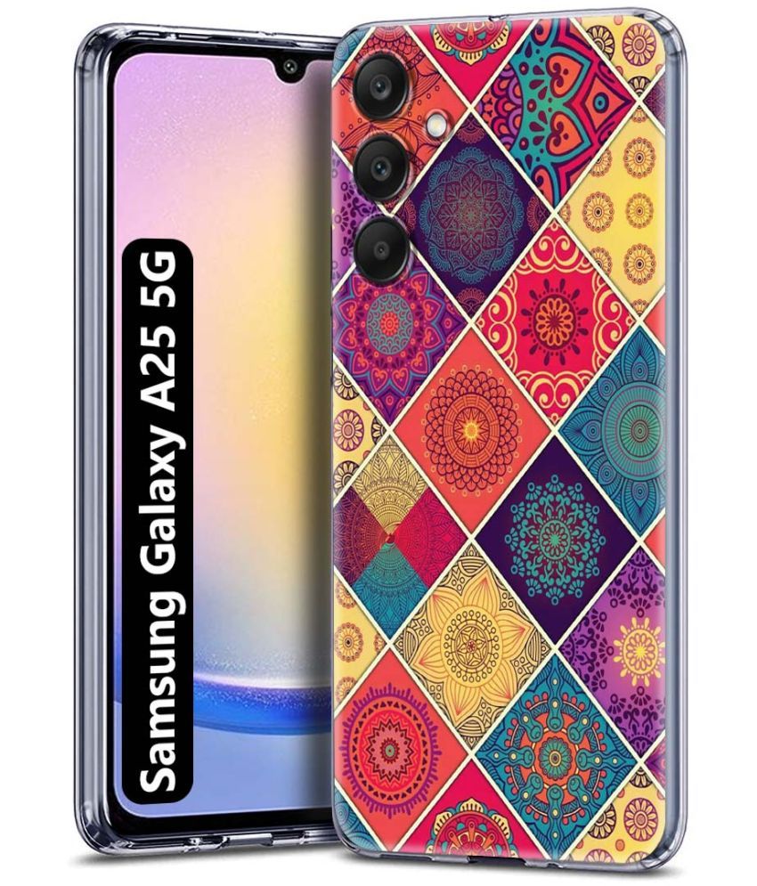     			Fashionury Multicolor Printed Back Cover Silicon Compatible For Samsung Galaxy A25 5G ( Pack of 1 )