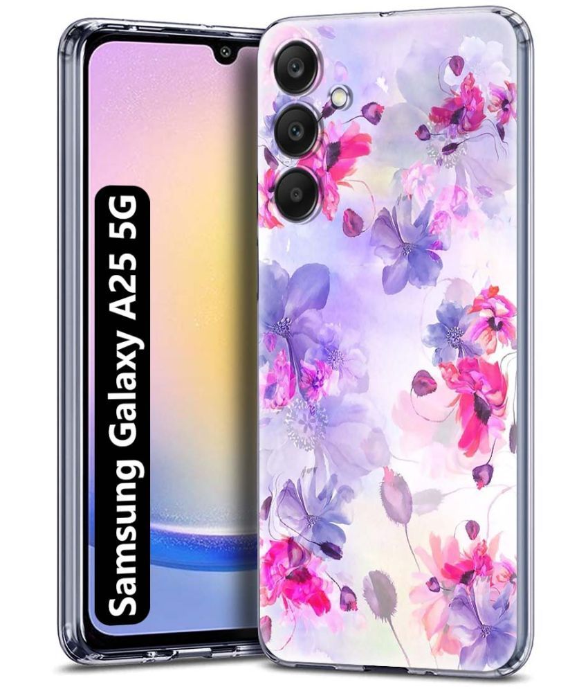     			Fashionury Multicolor Printed Back Cover Silicon Compatible For Samsung Galaxy A25 5G ( Pack of 1 )