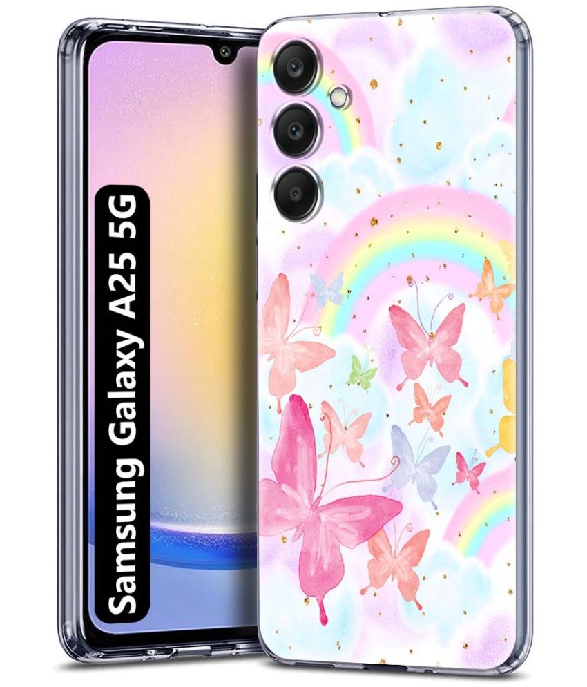     			Fashionury Multicolor Printed Back Cover Silicon Compatible For Samsung Galaxy A25 5G ( Pack of 1 )