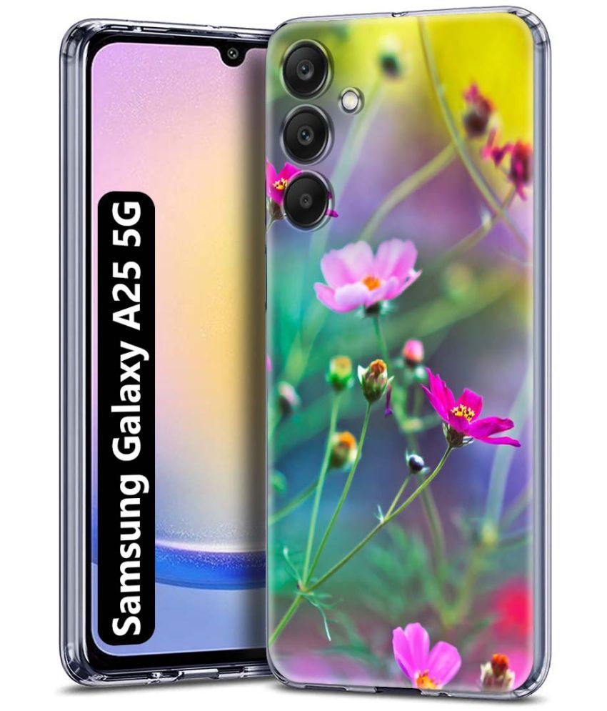     			Fashionury Multicolor Printed Back Cover Silicon Compatible For Samsung Galaxy A25 5G ( Pack of 1 )