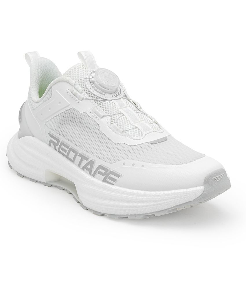     			Red Tape White Men's Sports Running Shoes