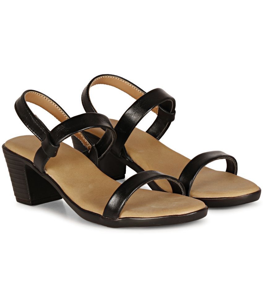     			Saheb Black Women's Sandal Heels