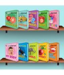 Set of 10 MY PADDED PICTURE BOOK Alphabet, Numbers, Fruits, Vegetables, Colours, My Body, Transport, 100 Words, Animals and Birds| An engaging 10-Book Set Exploring Alphabets, Numbers and More