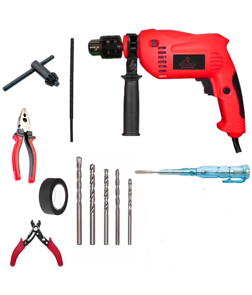     			Atrocitus - Kit of 7- 651 850W 13mm Corded Drill Machine with Bits