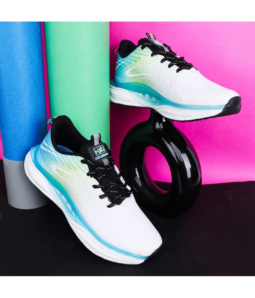     			Columbus SUBWAY Turquoise Men's Sports Running Shoes