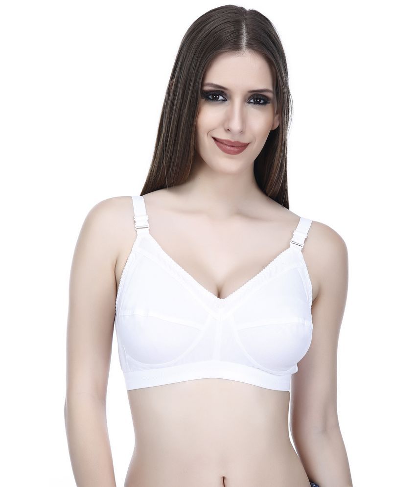     			Elina Cotton Women's Minimizer Bra ( White ) DOVE-WHITE