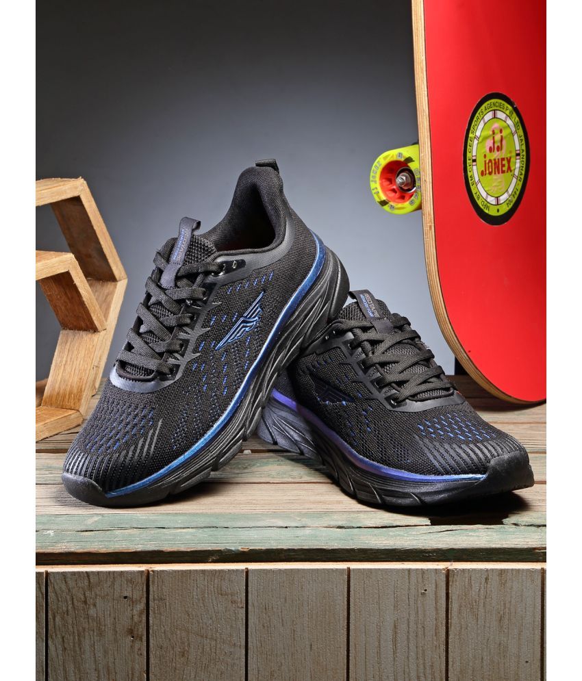     			Red Tape Black Men's Sports Running Shoes