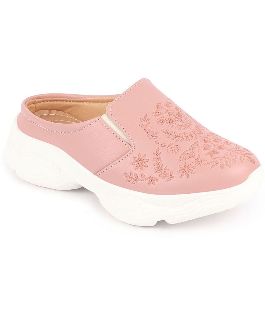     			Fausto Pink Women's Mules Shoes
