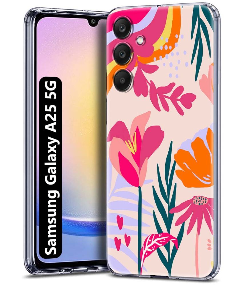     			NBOX Multicolor Printed Back Cover Silicon Compatible For Samsung Galaxy A25 5G ( Pack of 1 )