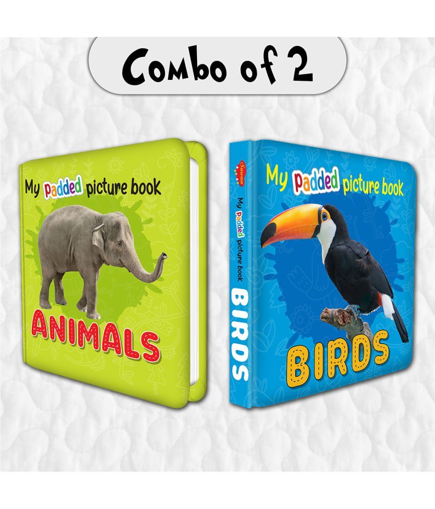     			Set of 2 MY PADDED PICTURE BOOK Animals and Birds| A Delightful Duo of Picture Books of Animals and Birds