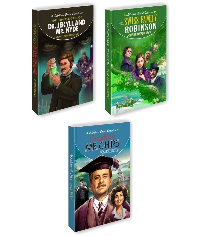     			The Strange Case Of Dr. Jekyll And Mr. Hyde, The Swiss Family Robinson, Goodbye Mr. Chips | Set Of 3 All Time Great Classics By Sawan (Paperback, Manoj Publications Editorial Board)