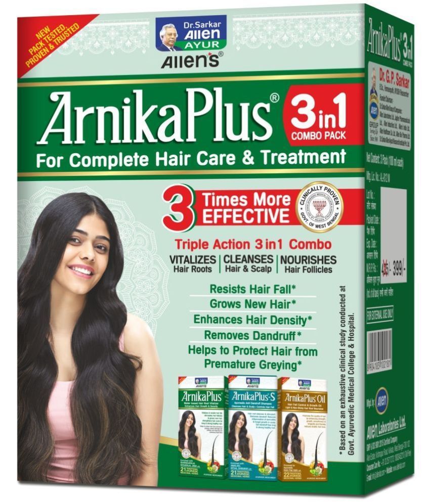     			ALLEN ArnikaPLus 3 in 1 Combo Pack Oil 300 ml Pack Of 1