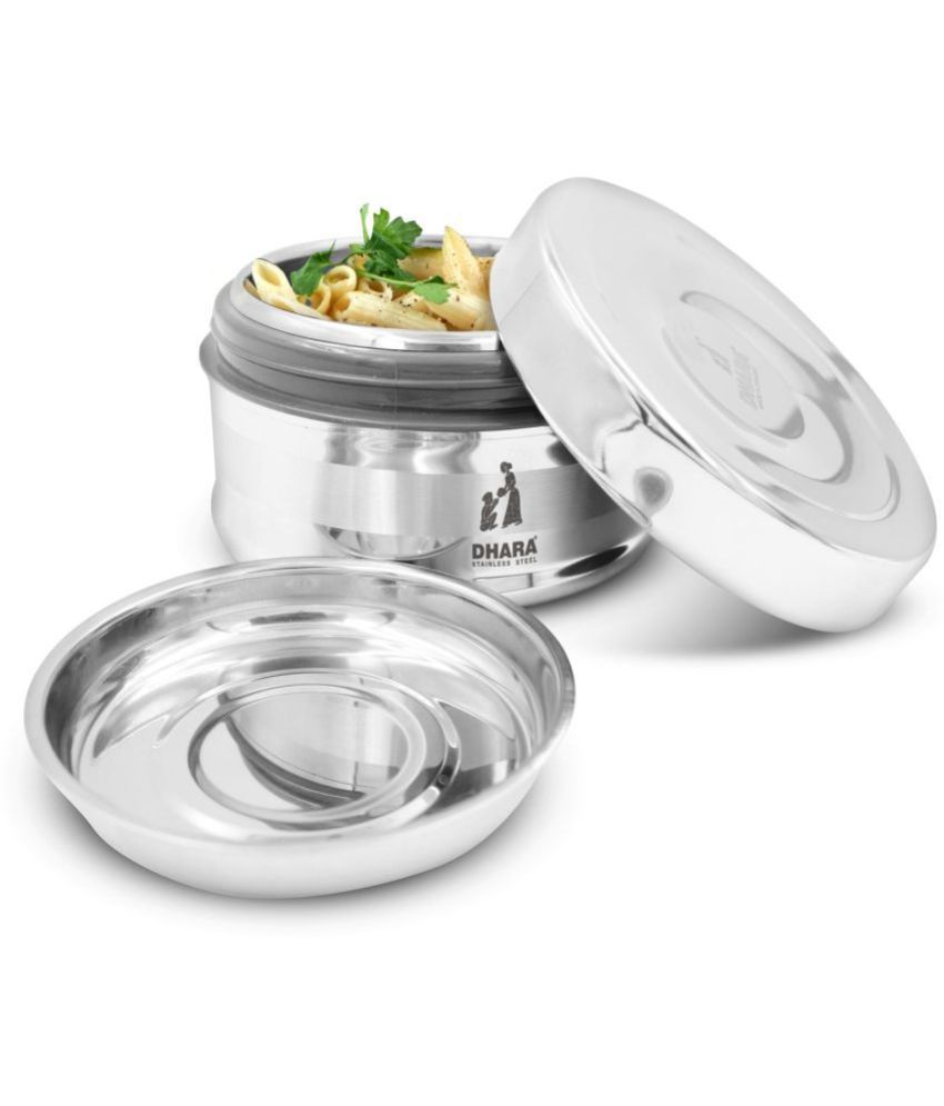     			Dhara Stainless Steel Steel Silver Food Container ( Set of 1 )