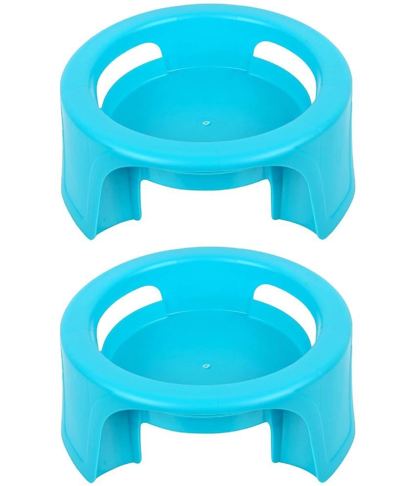     			FIT4CHEF Turquoise Polypropylene Matka Stand ( Pack of 2 )