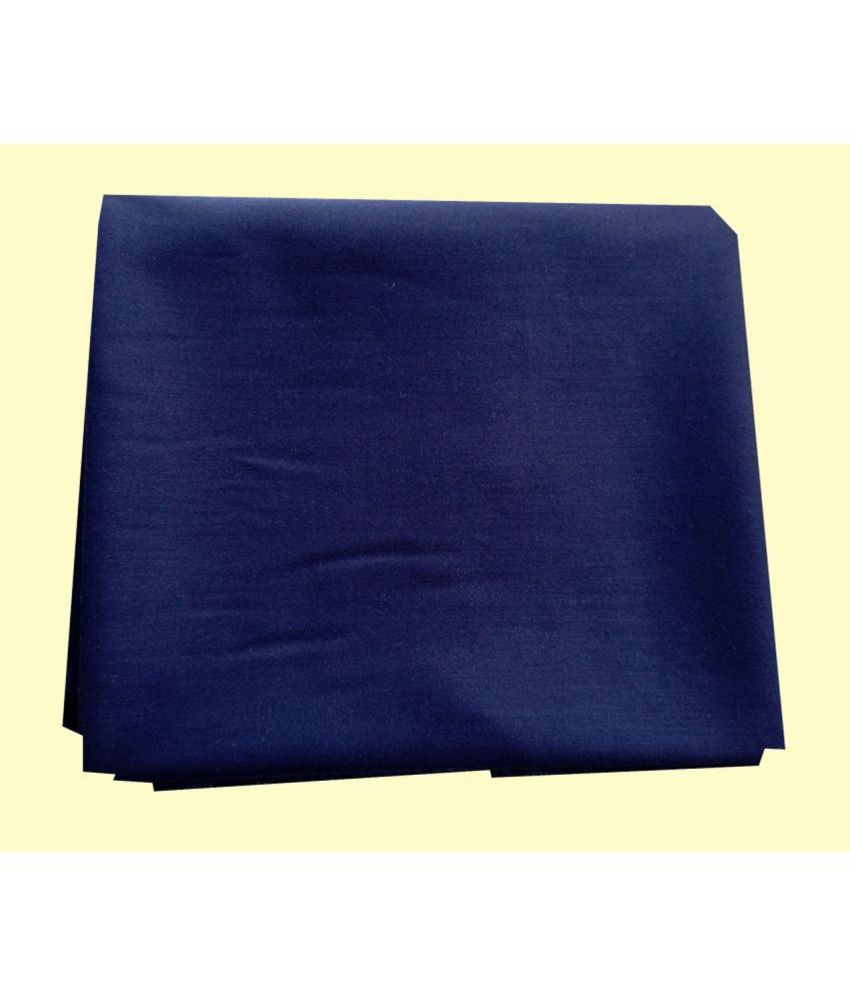     			JOHN STELLAR Blue Cotton Men's Unstitched Shirt Piece ( Pack of 1 )