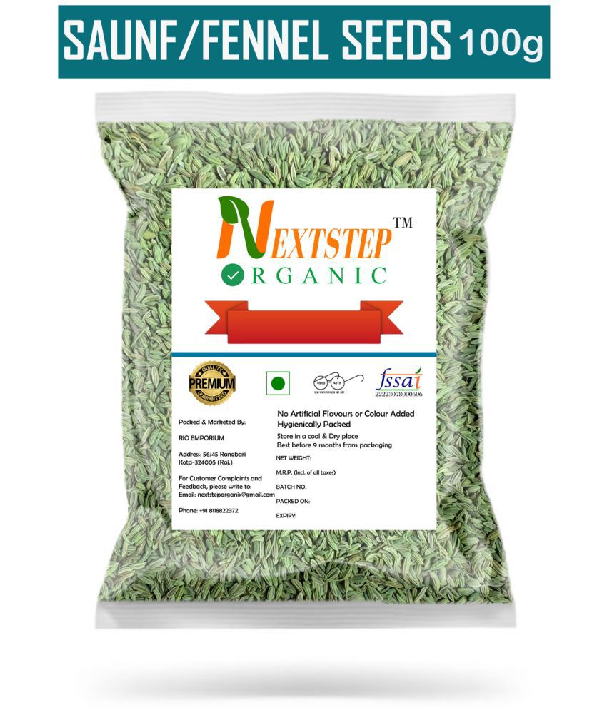     			NEXTSTEP ORGANIC Fennel Seeds Saunf Aniseeds Sonf 100 gm