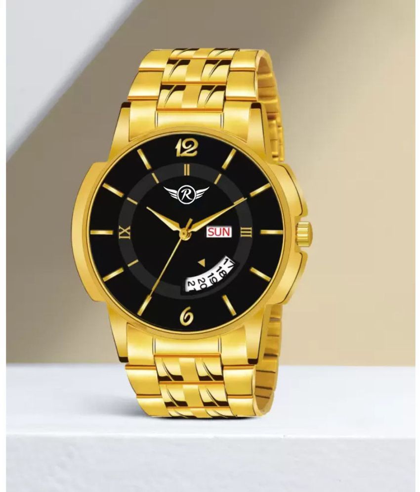     			REESKY Gold Stainless Steel Analog Men's Watch