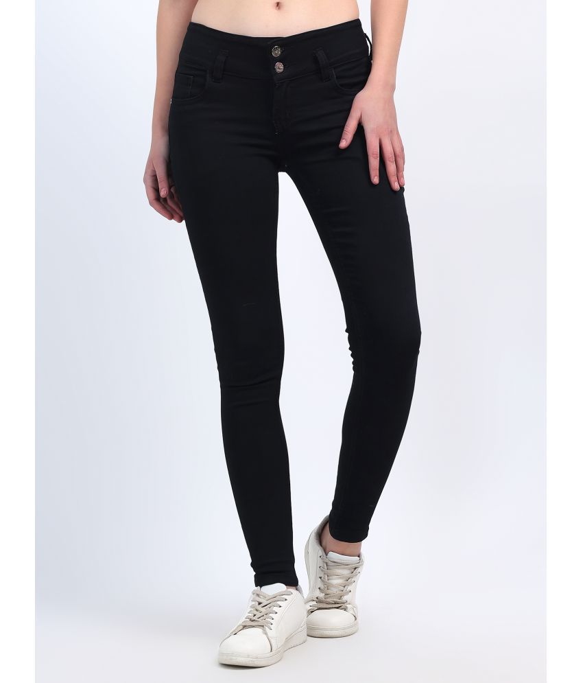     			plounge - Black Denim Skinny Fit Women's Jeans ( Pack of 1 )