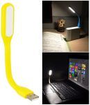 Flexible USB Soft Light lamp Adjustable & Bendable for power bank, PC, Laptop and other devices. ( Pack of 3 ).