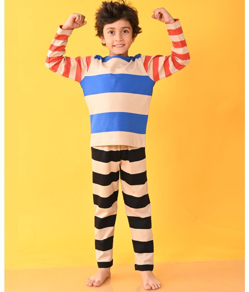     			BLUE STRIPE LONG SLEEVE PYJAMA SET - FOREVER