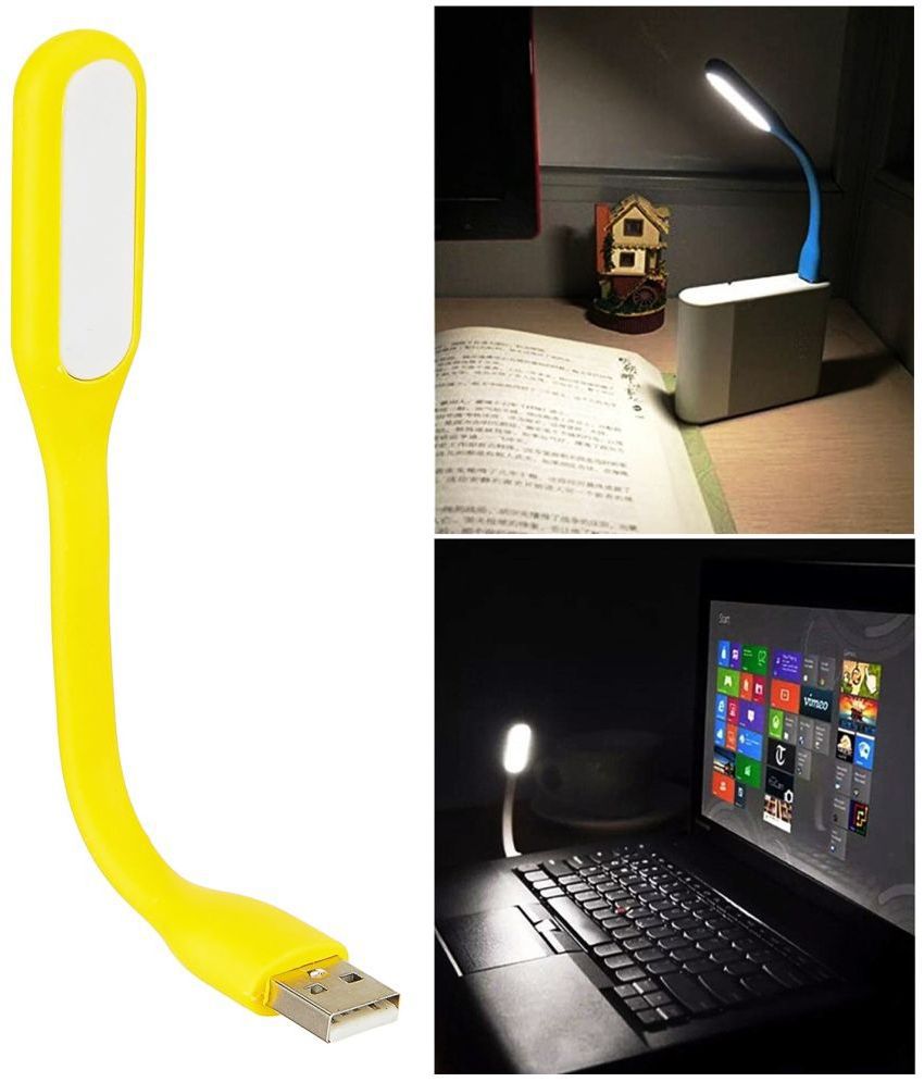     			Portable USB Soft Light lamp Adjustable & Bendable for power bank, PC, Laptop and other devices. ( Pack of 2).
