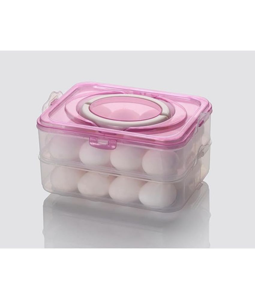     			HOMETALES 24 Separator Refrigerator Egg Storage Container/Egg Box/ Egg storage basket with Carry Holder