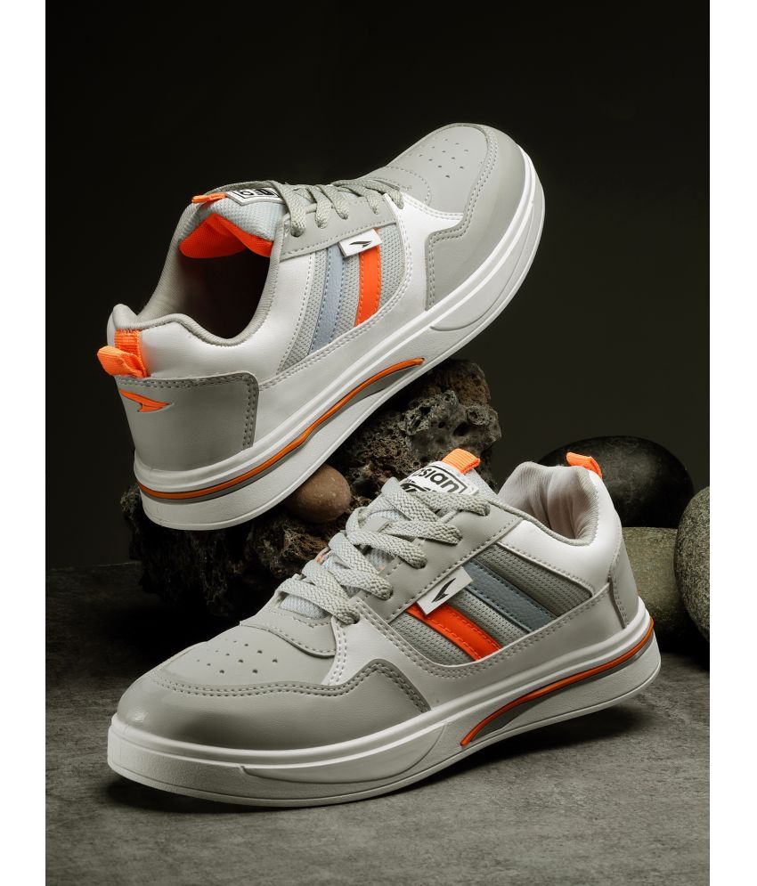     			ASIAN SYDNEY-02 Light Grey Men's Sneakers