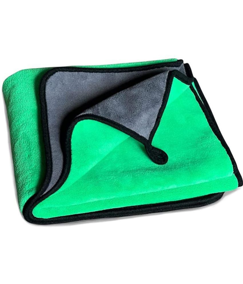     			Auto Hub Green 600 GSM Microfiber Cloth For Automobile ( Pack of 1 )