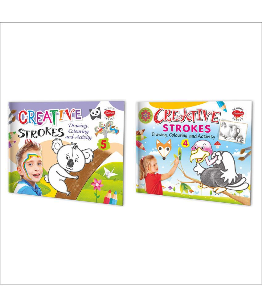     			Creative Storkes-4, Creative Storkes-5, | Set Of 2 Colouring And Activity (Paperback, Manoj Publications Editorial Board)