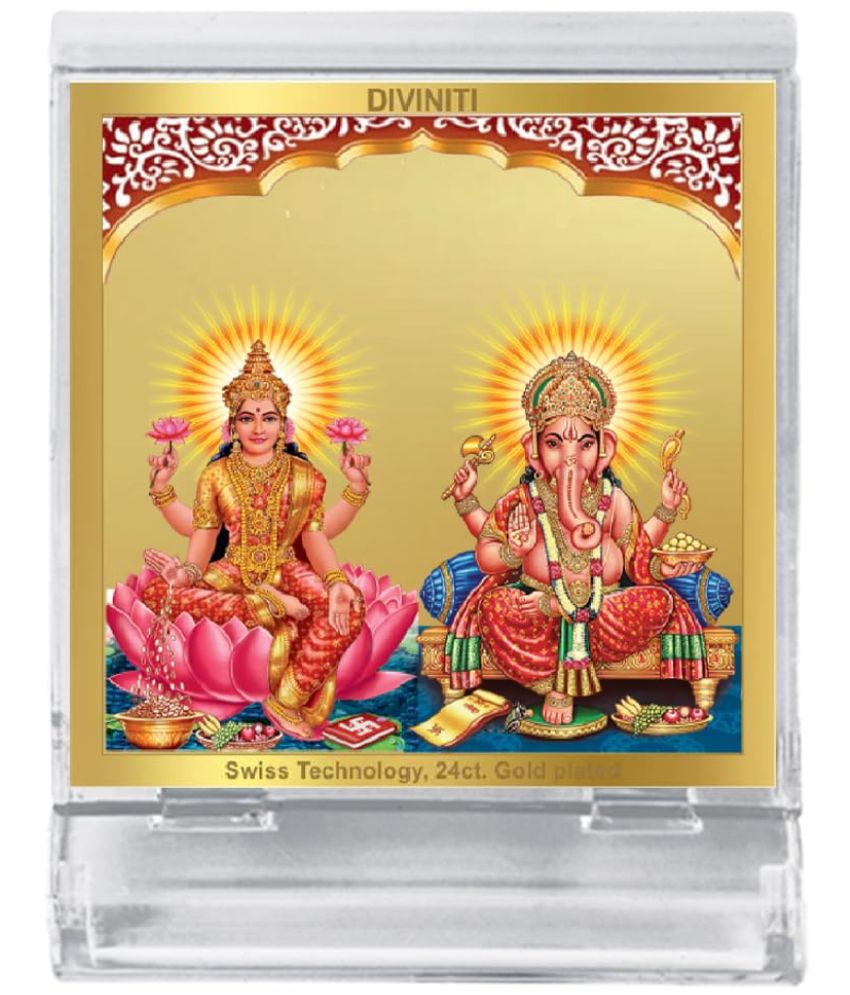     			Diviniti Laxmi Ganesh Ideal For Car Dashboard ( Pack of 1 )