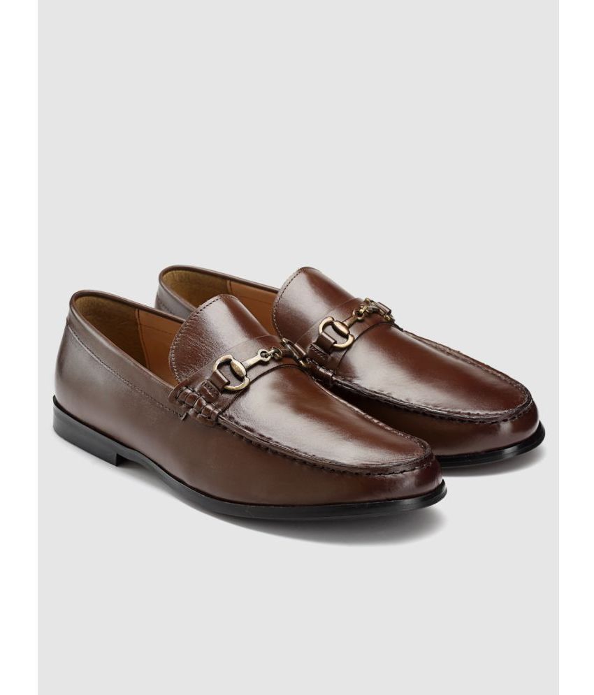     			HATS OFF ACCESSORIES Brown Men's Mocassin Formal Shoes