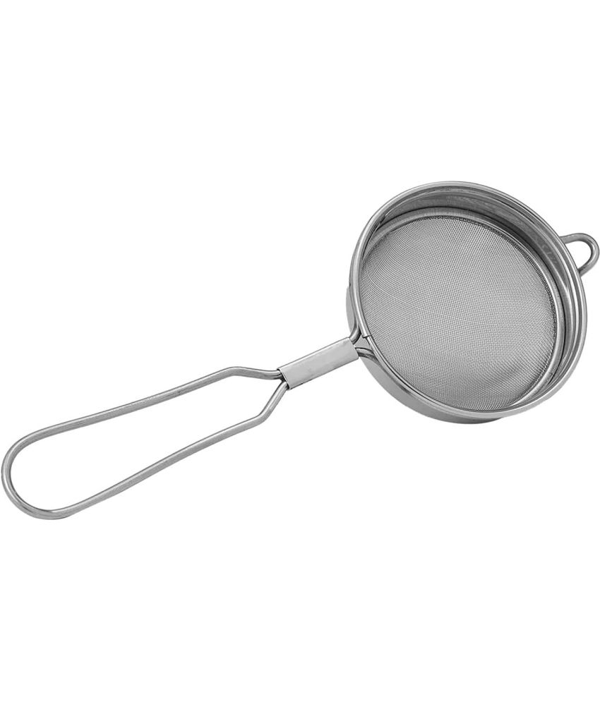     			Home Lane Silver Steel Strainer ( Pack of 1 )