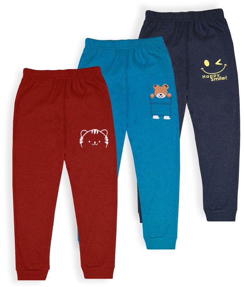     			J&JP Pack of 3 Boys Cotton Blend Trackpant ( Multicolor )