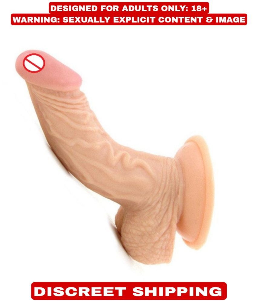     			KAMAHOUSE PREMIUM QUALITY REALISTIC 5 INCH PINKHEAD CUR_VED STRONG SUCTION DILDO FOR WOMEN