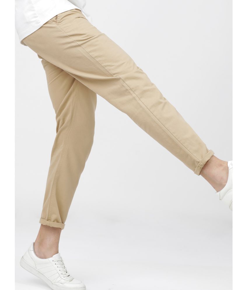     			Ketch Slim Flat Men's Formal Trouser - Beige ( Pack of 1 )