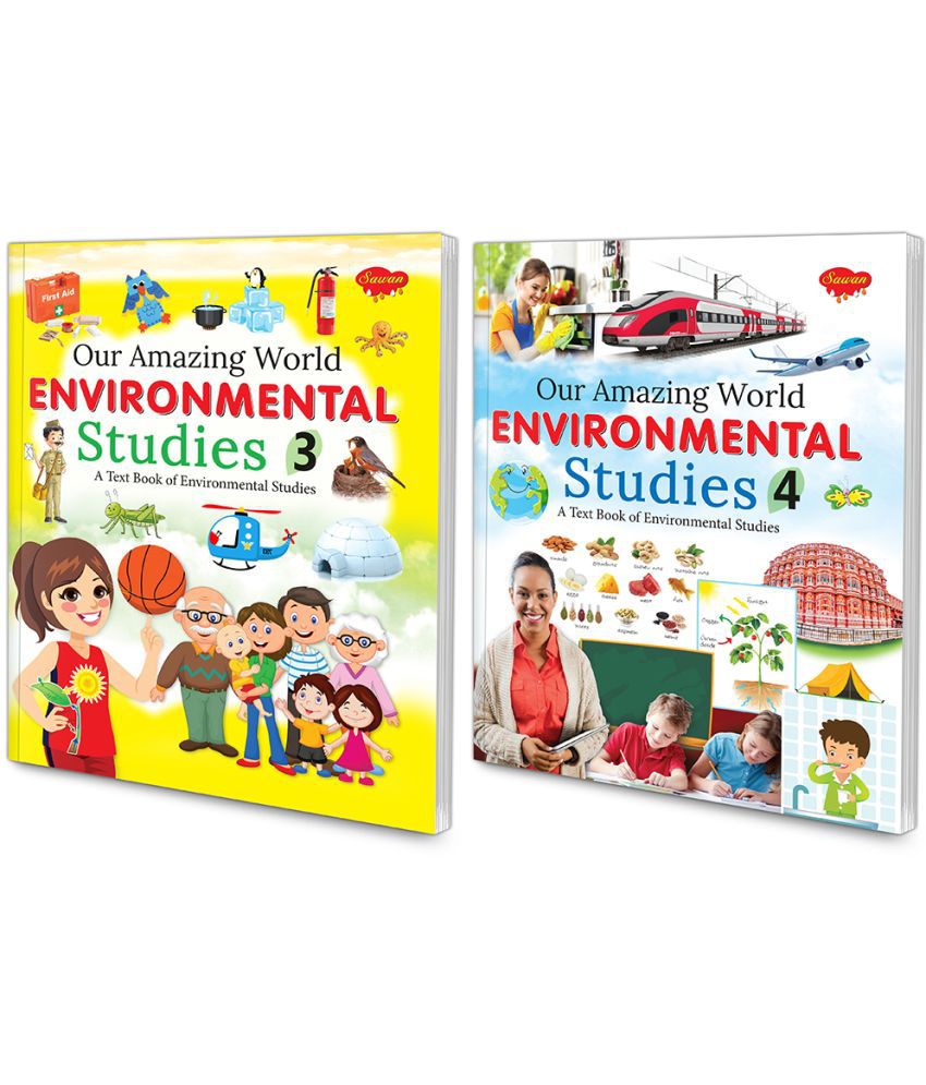     			Pack of 2 Our Amazing World Environmental Studies - 3 & 4 | As Per NEP 2020 Guidelines and The NCERT Syllabus | By Sawan