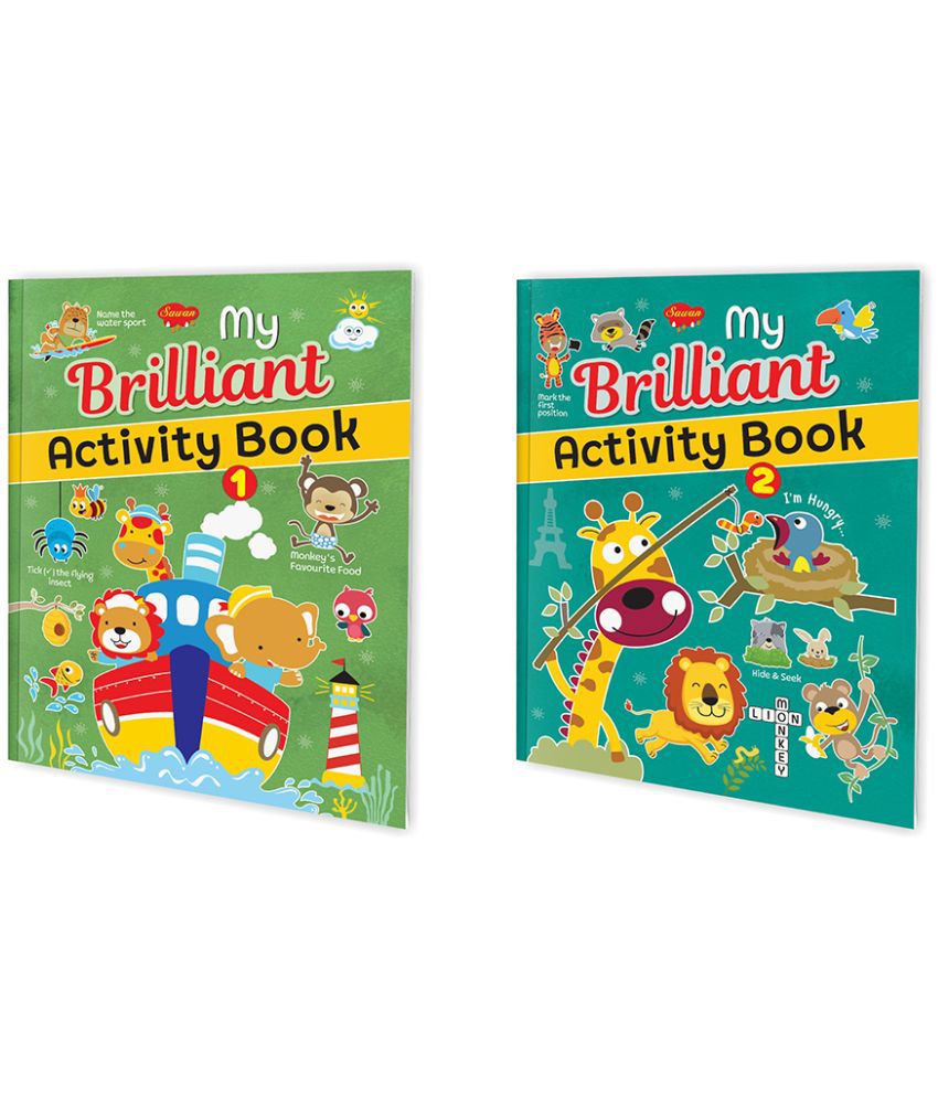     			Set of 2 My Brilliant Activity Book  - 1 & 2 | The Ultimate activity book combo  for Basic Knowledge