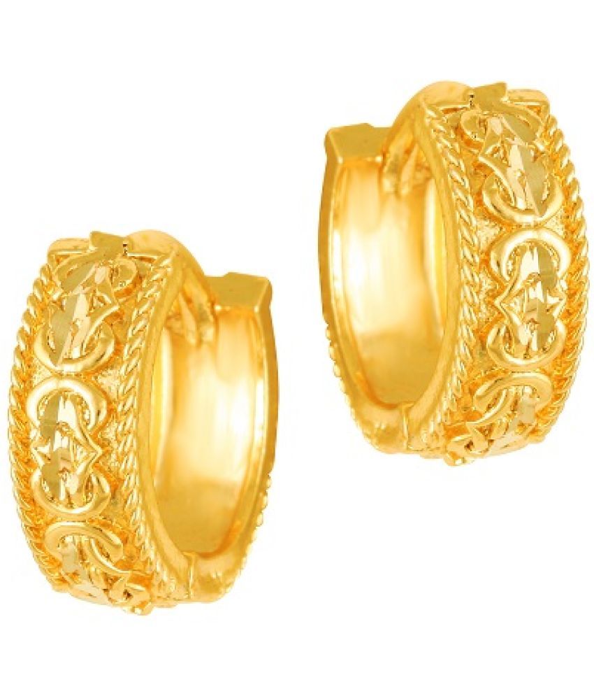     			VIVASTRI Golden Clip-Ons Earrings ( Pack of 1 )