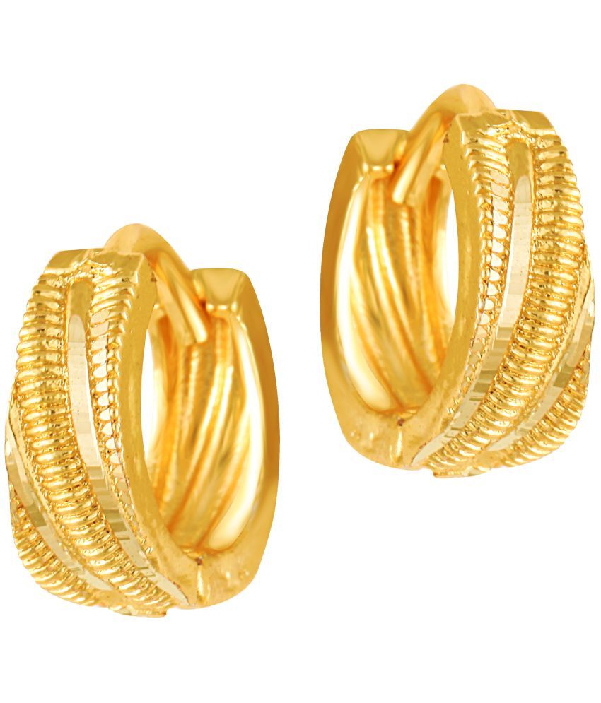     			VIVASTRI Golden Clip-Ons Earrings ( Pack of 1 )