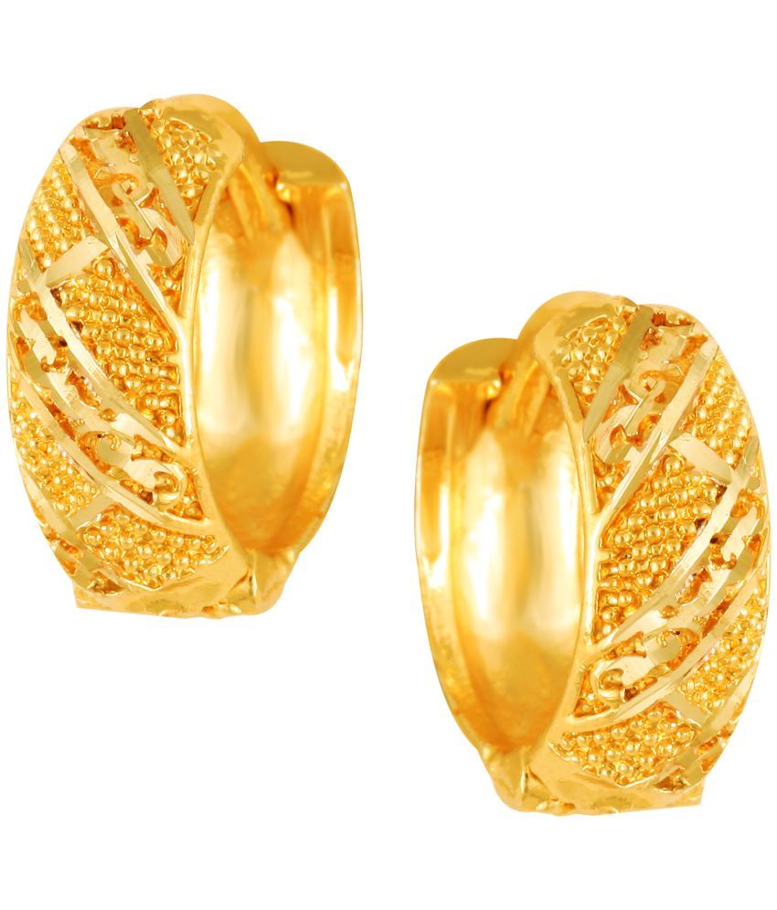     			VIVASTRI Golden Clip-Ons Earrings ( Pack of 1 )