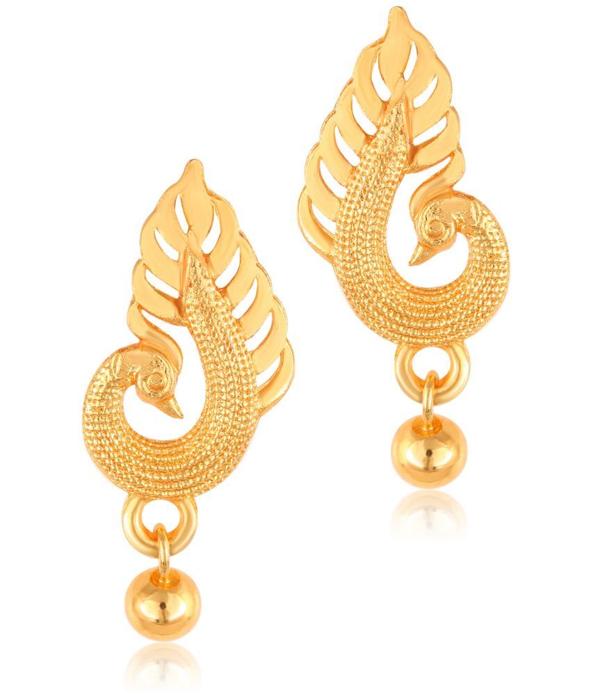     			VIVASTRI Golden Stud Earrings ( Pack of 1 )