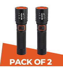 MZ - 2W Rechargeable Flashlight Torch ( Pack of 2 )