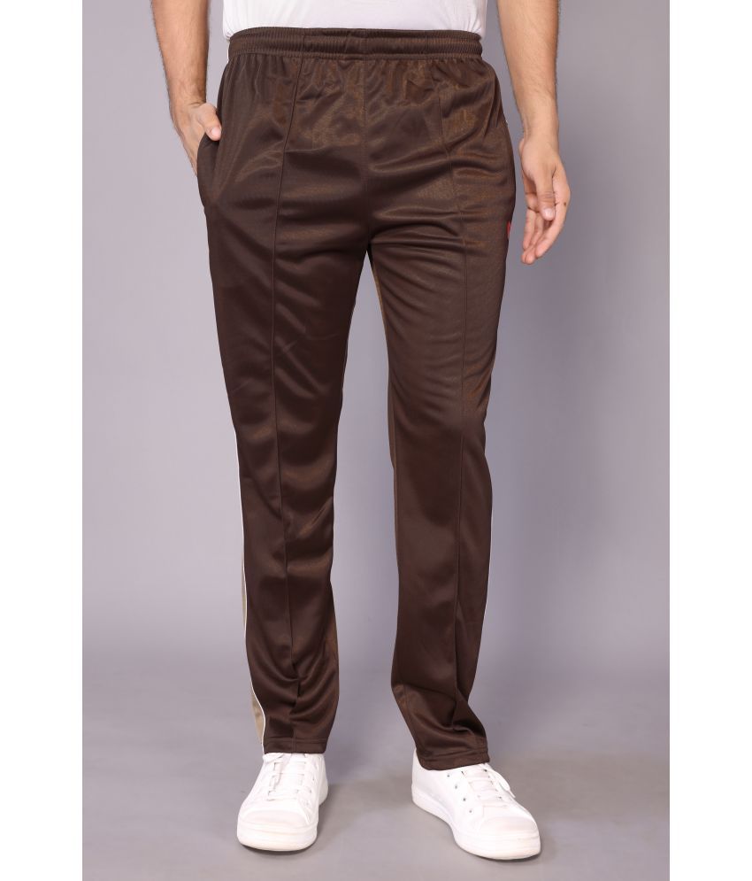     			Estro Brown Polyester Men's Trackpants ( Pack of 1 )