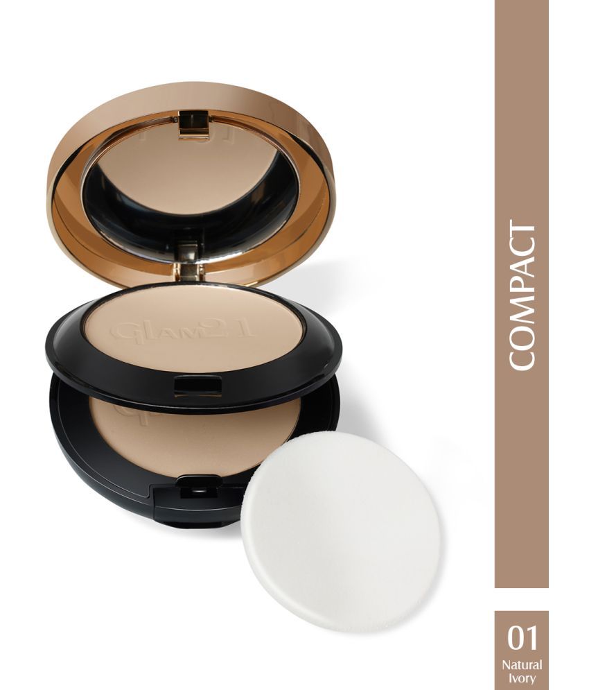     			Glam21 2-in-1 Powder Perfect Complexion Compact Oil Control formula Sweatproof 20gm Natural Ivory-01