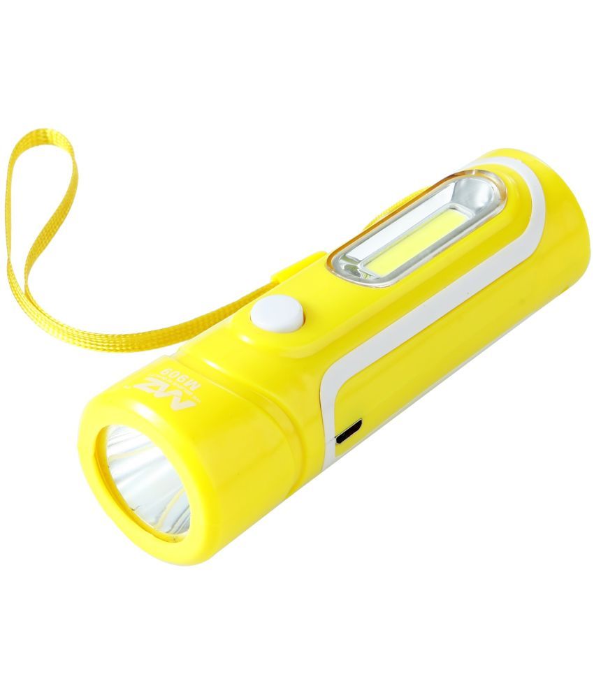     			MZ - 12W Rechargeable Flashlight Torch ( Pack of 1 )